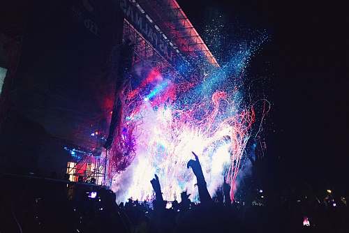 leisure activities photography of concert light